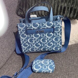 GUESS Denim Blue Crossbody Bag